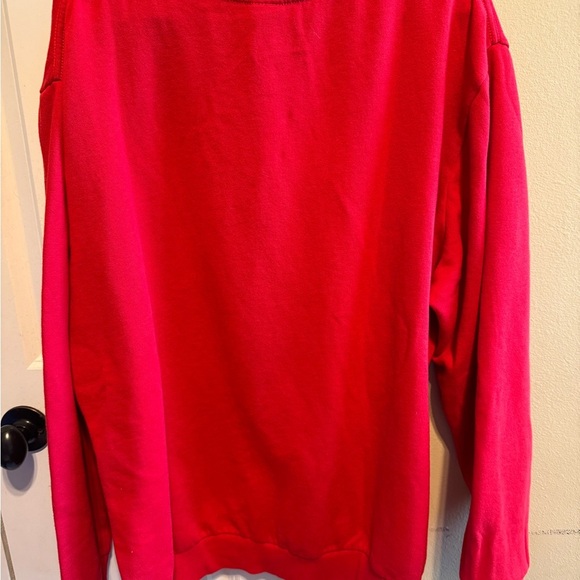 Disney Mickey Mouse Christmas Red Sweatshirt Crewneck Sz 2XL - Picture 2 of 7